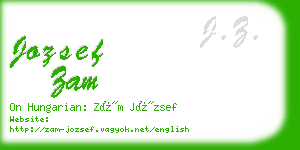 jozsef zam business card